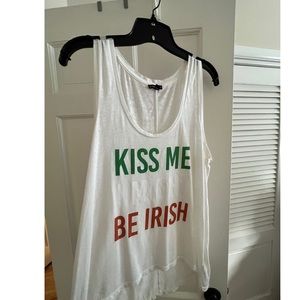 Express Kiss Me I Might Be Irish Tank Top